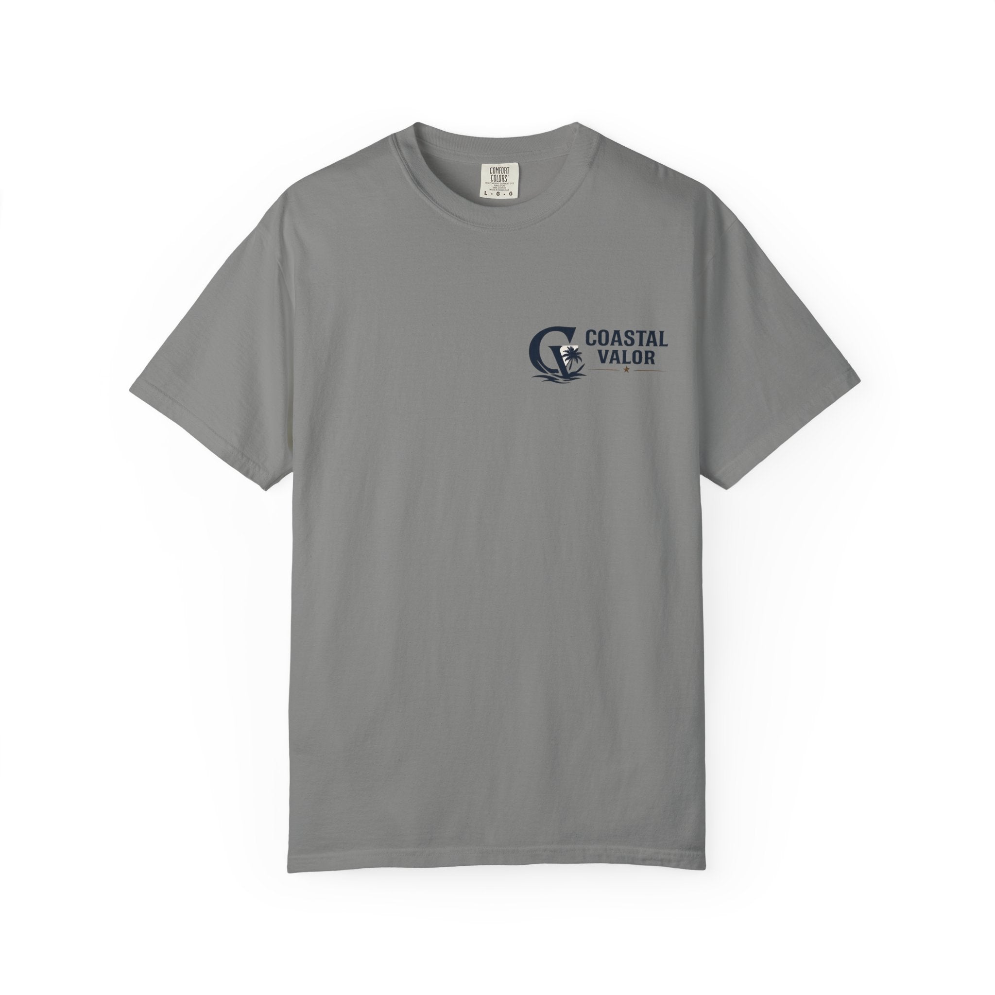 Coastal Valor T-Shirt | beach palm anchor graphic