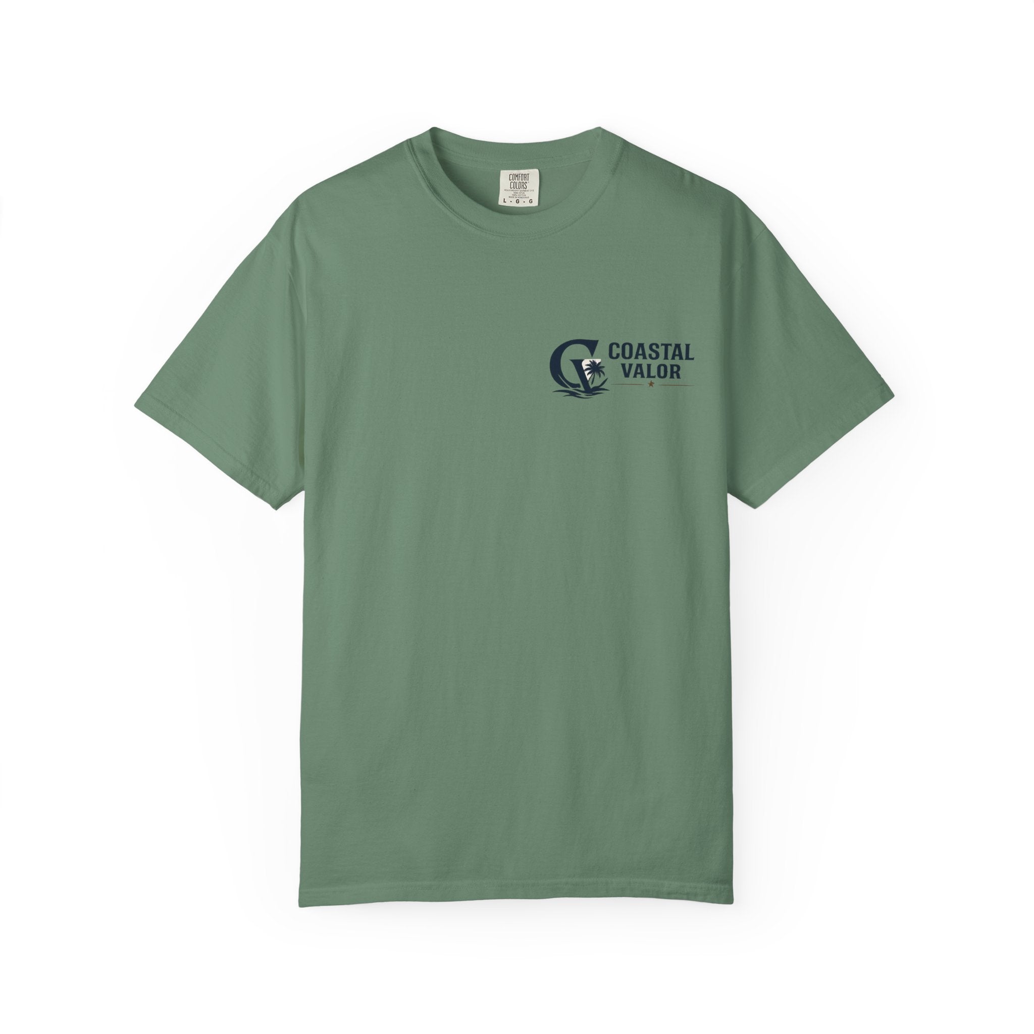 Coastal Valor T-Shirt | beach palm anchor graphic