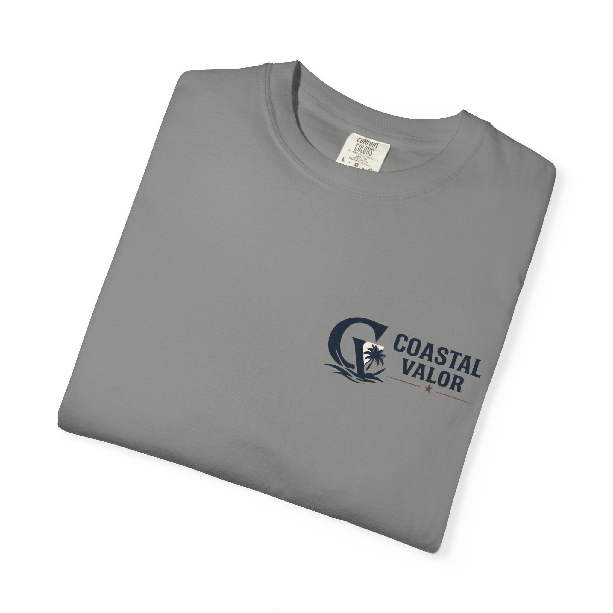 Coastal Valor T-Shirt | beach palm anchor graphic