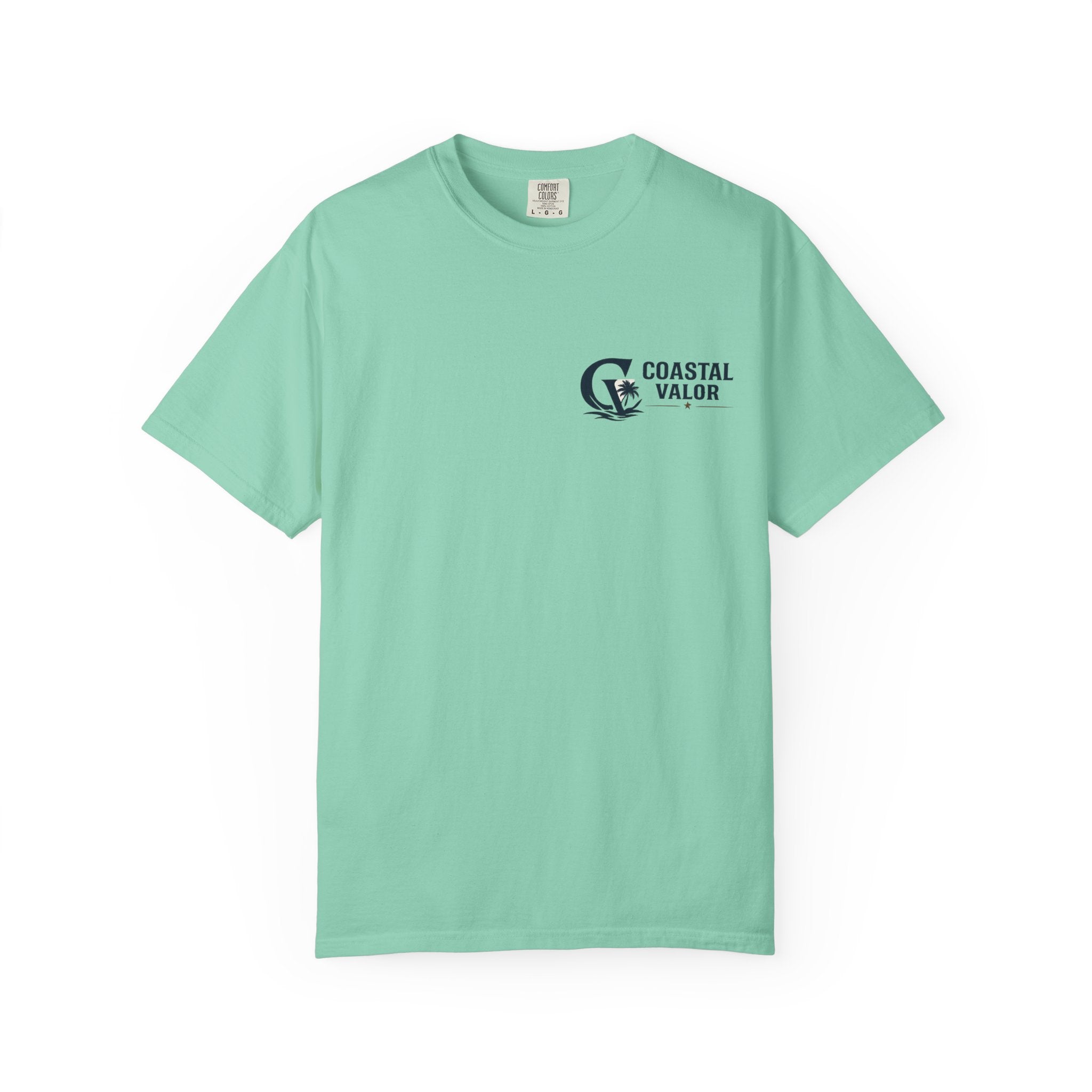 Coastal Valor T-Shirt | beach palm anchor graphic