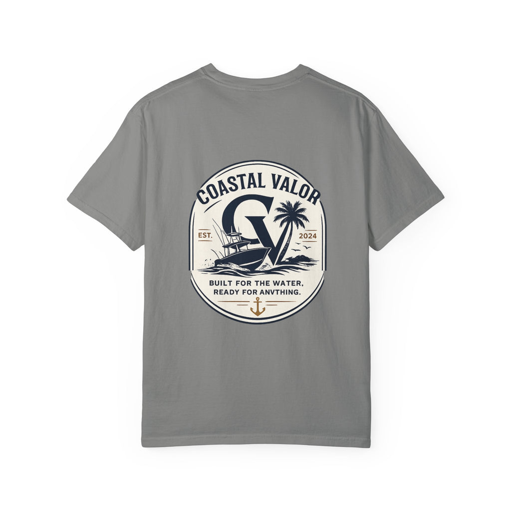 Coastal Valor T-Shirt | beach palm anchor graphic