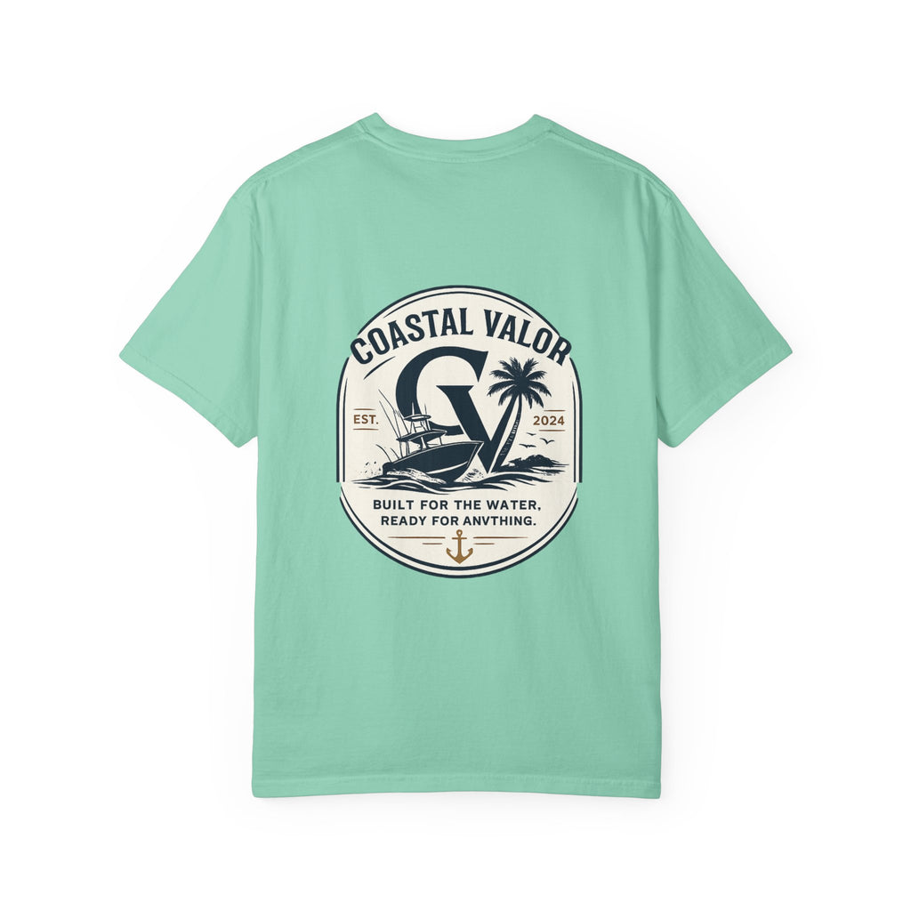 Coastal Valor T-Shirt | beach palm anchor graphic