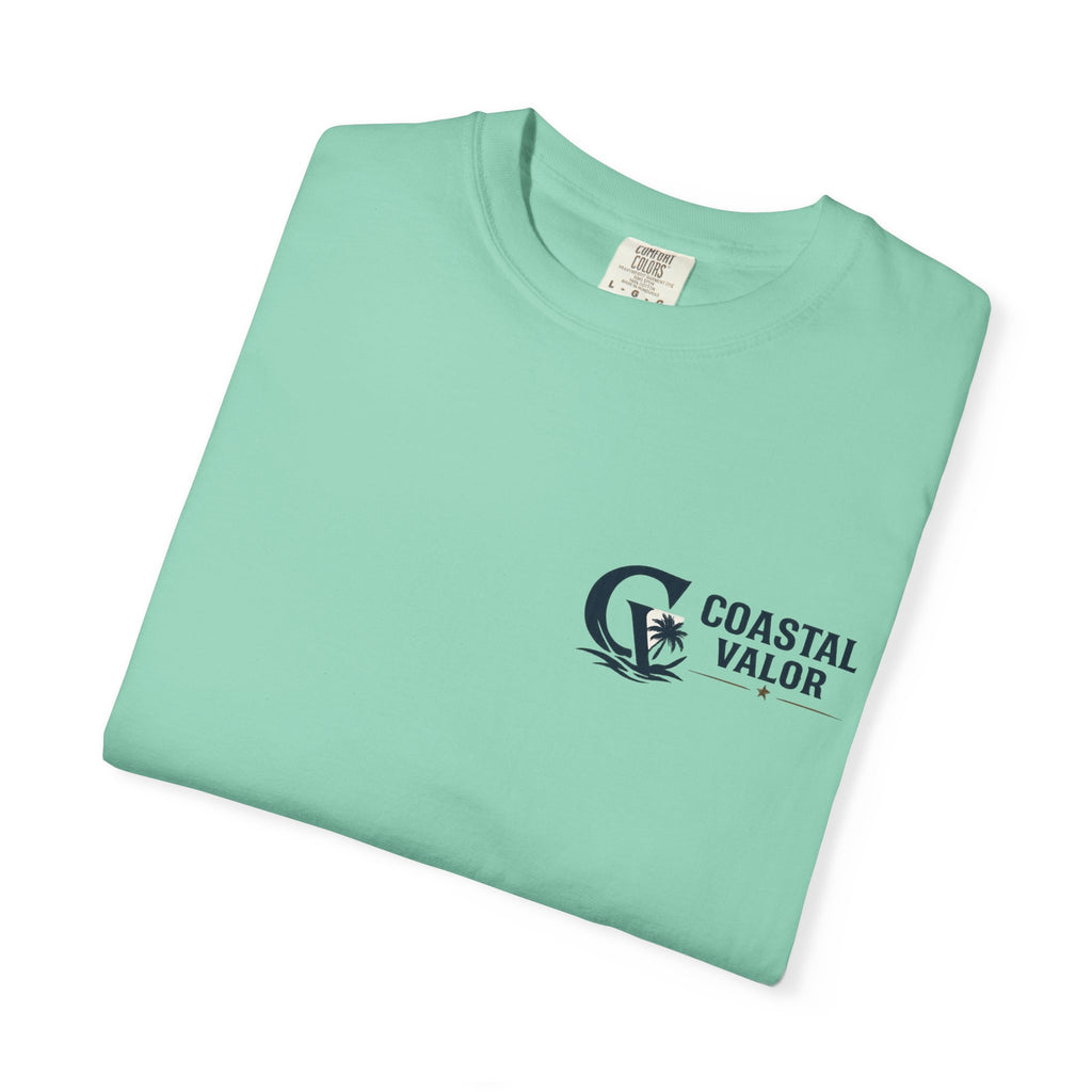 Coastal Valor T-Shirt | beach palm anchor graphic