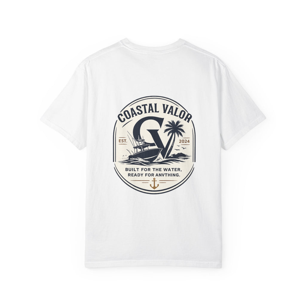 Coastal Valor T-Shirt | beach palm anchor graphic