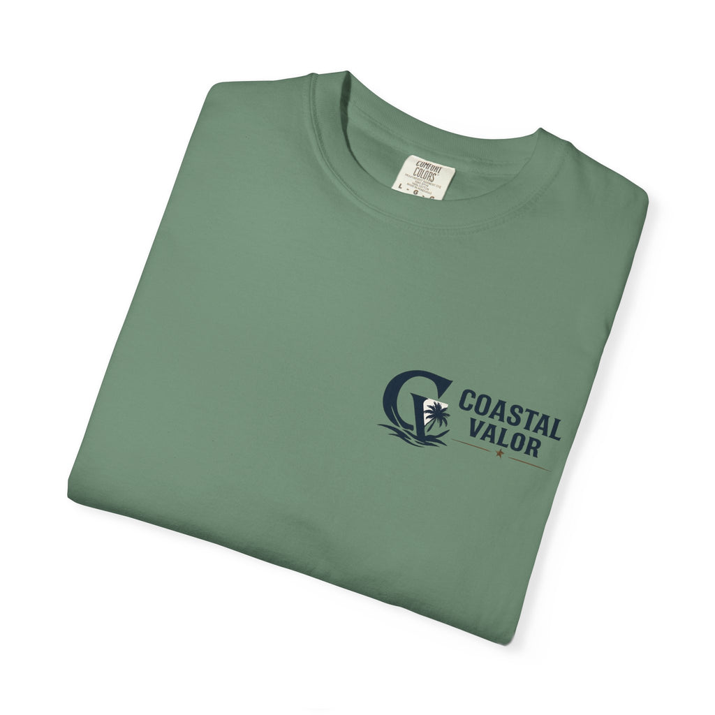 Coastal Valor T-Shirt | beach palm anchor graphic
