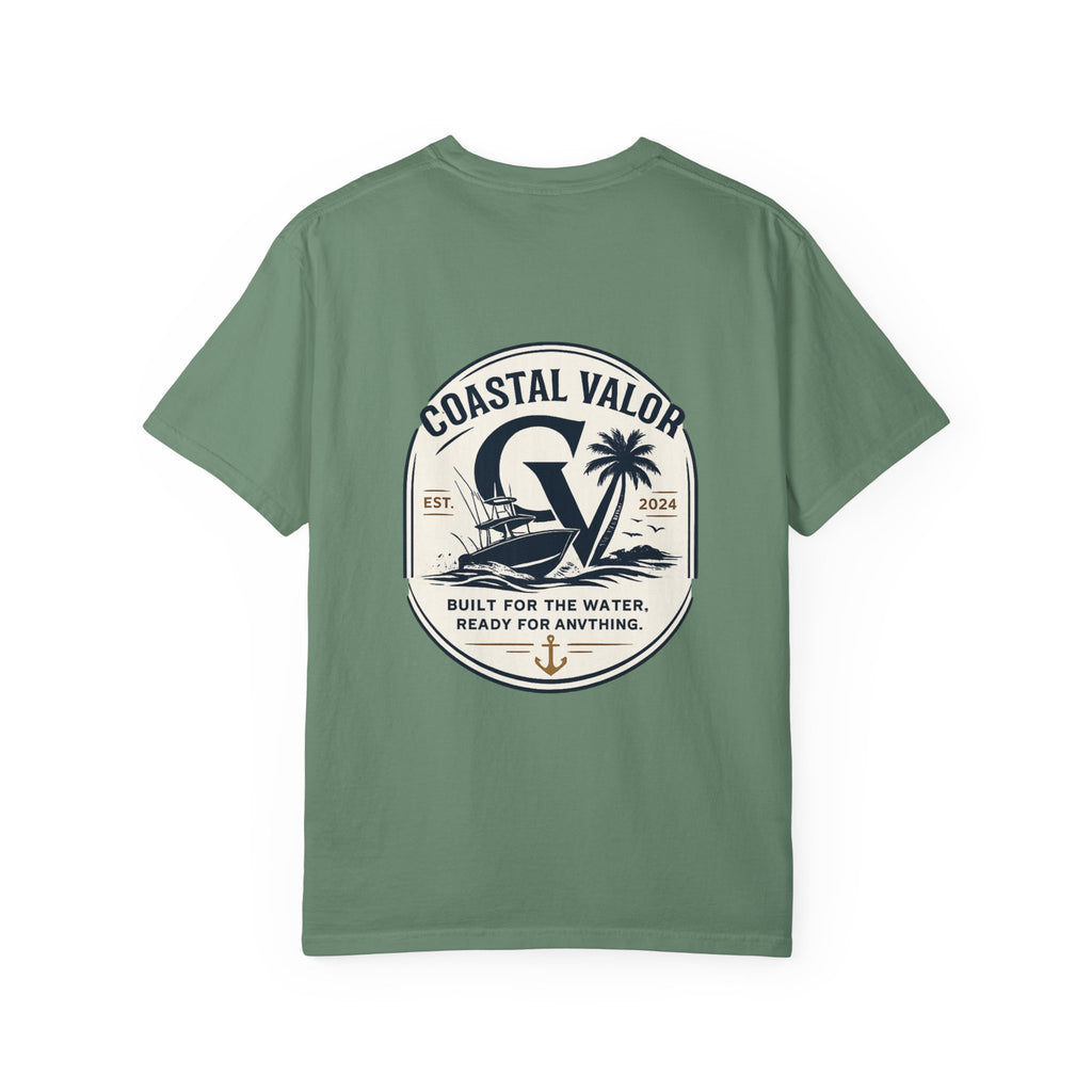 Coastal Valor T-Shirt | beach palm anchor graphic